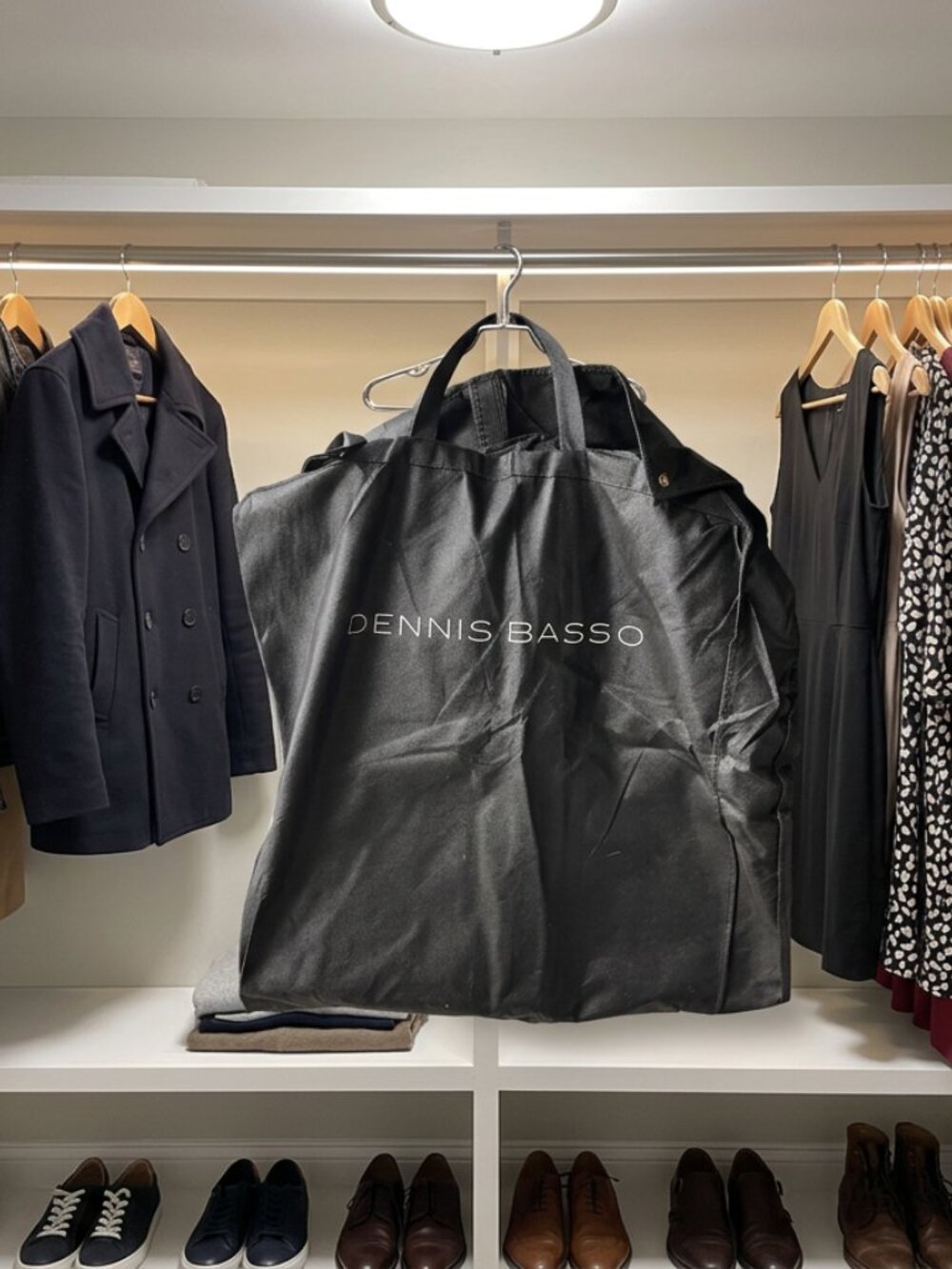 Dennis Basso Black Lightweight Garment/Travel Bag